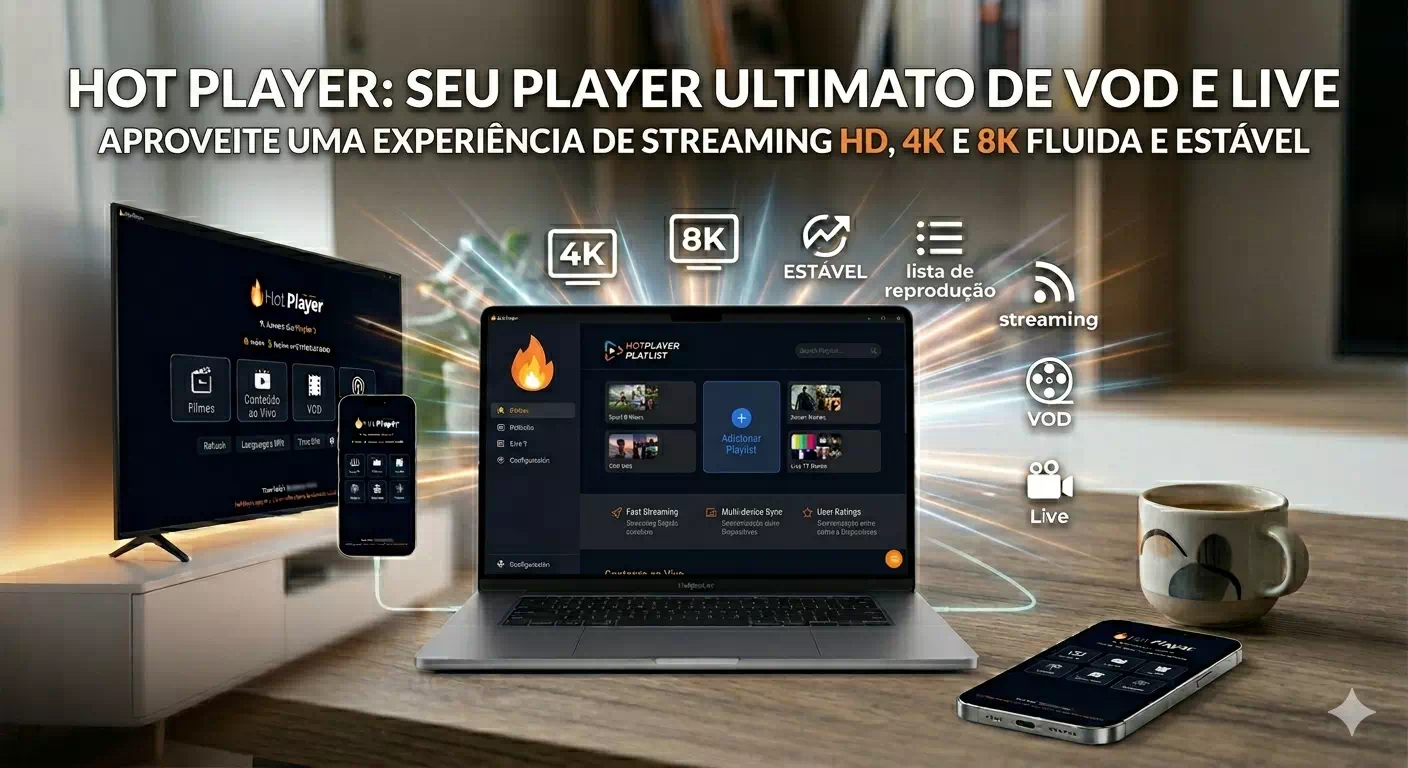 Melhor playlist para subscrição do HotPlayer Melhor conteúdo em português Ativação da subscrição